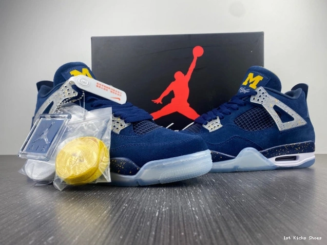 1st Kicks (PE) Michigan 4 Air Retro Jordan AJ4-1036660 0725